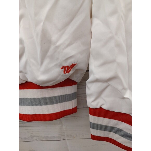 Vtg Varsity Spirit Cheerleader Pullover Jacket HHS White Red SMALL - Picture 3 of 7